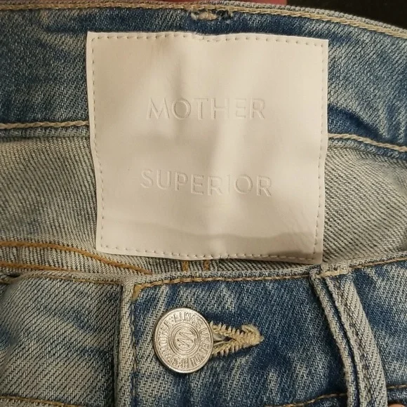 💕MOTHER SUPERIOR💕 The Flirt Fray Jeans ~ I Confess 25 NWOT